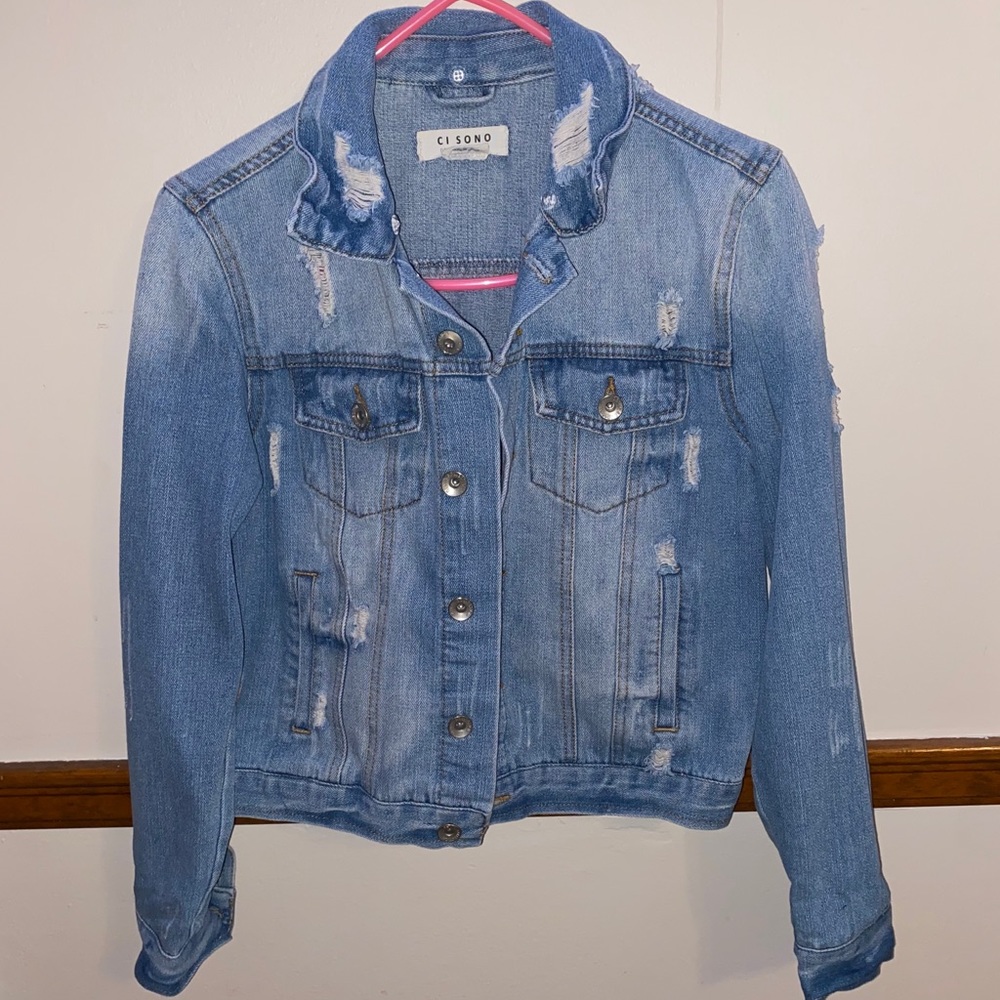 Distressed Jean Jacket